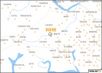 map of Pieme