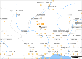 map of Piene