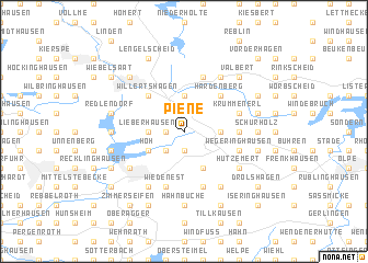 map of Piene