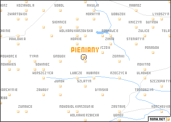 map of Pieniany