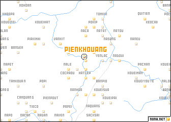 map of Pien Khouang