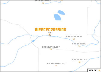 map of Pierce Crossing