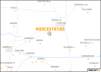 map of Pierce Station