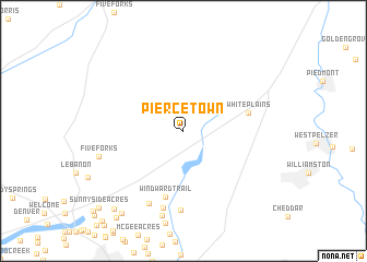 map of Piercetown