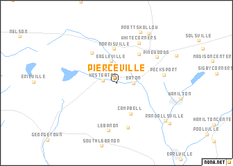 map of Pierceville