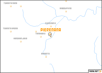 map of Pierenana