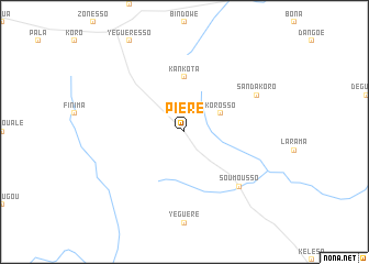 map of Piéré