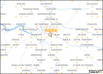 map of Pierik