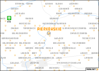 map of Pierkowskie