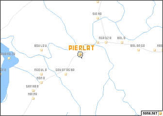 map of Pierlat