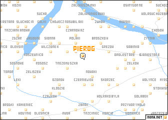 map of Pieróg