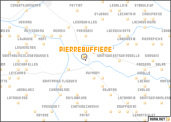 map of Pierre-Buffière