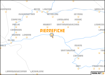 map of Pierrefiche