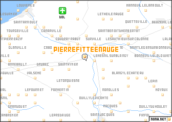 map of Pierrefitte-en-Auge