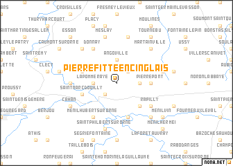 map of Pierrefitte-en-Cinglais