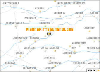 map of Pierrefitte-sur-Sauldre
