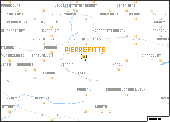 map of Pierrefitte