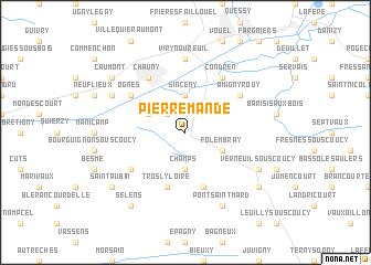 map of Pierremande