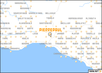 map of Pierre Paul