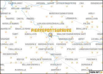 map of Pierrepont-sur-Avre