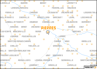 map of Pierres