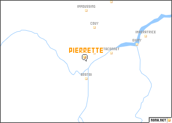 map of Pierrette