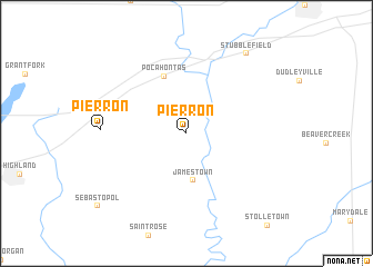 map of Pierron