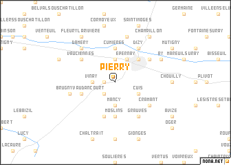 map of Pierry