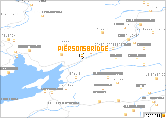 map of Piersons Bridge