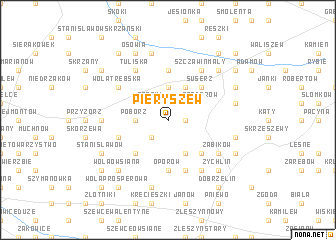 map of Pieryszew