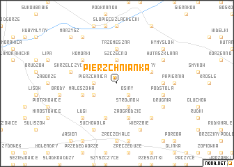 map of Pierzchnianka