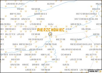 map of Pierzchowiec