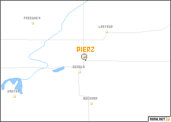 map of Pierz