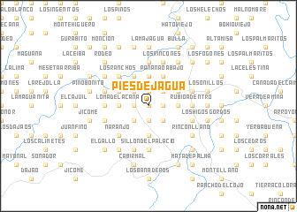 map of Pies de Jagua