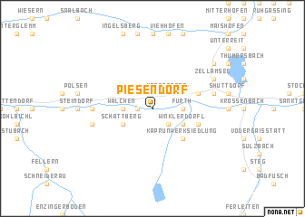 map of Piesendorf