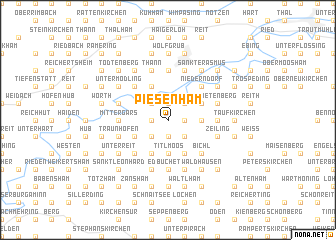map of Piesenham