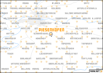 map of Piesenkofen