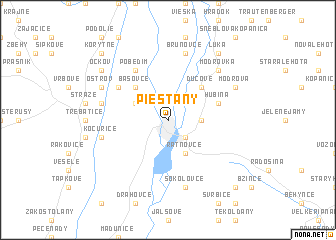 map of Piešťany