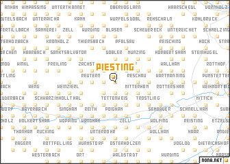map of Piesting