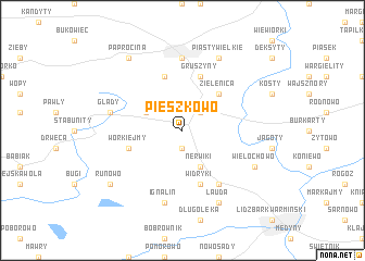 map of Pieszkowo