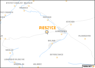 map of Pieszyce