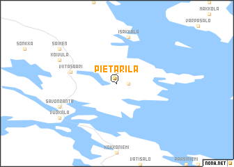 map of Pietarila