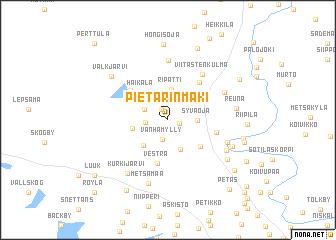 map of Pietarinmäki