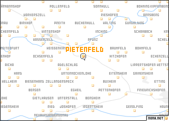 map of Pietenfeld