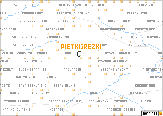 map of Piętki Gręzki