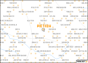 map of Piętków