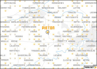 map of Piéton