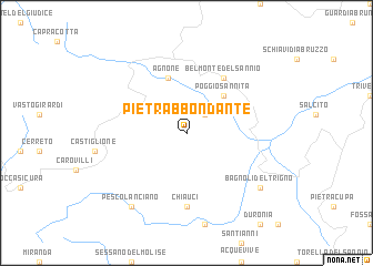 map of Pietrabbondante