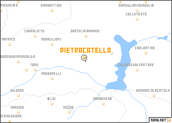 map of Pietracatella