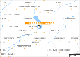 map of Pietraferrazzana